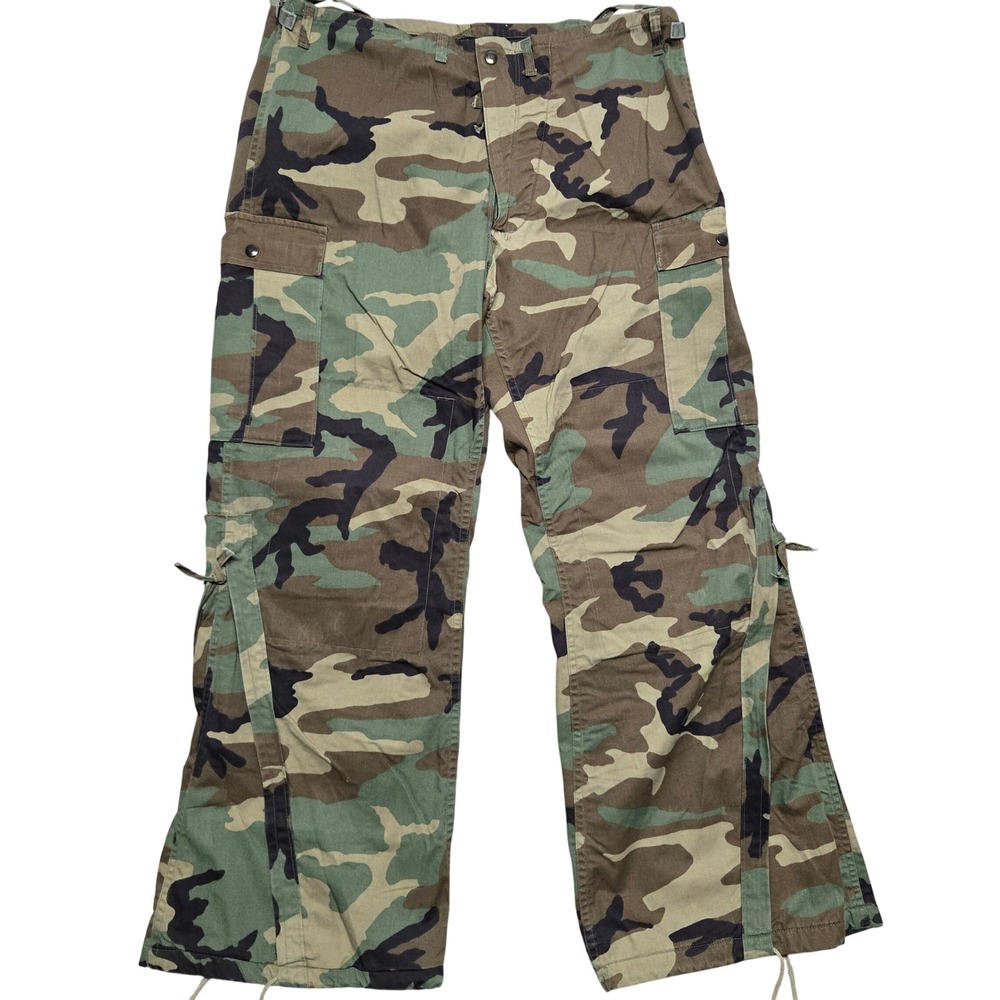 Propper US Military Woodland Camo Chemical Protective Cargo Pants Medium 38x32